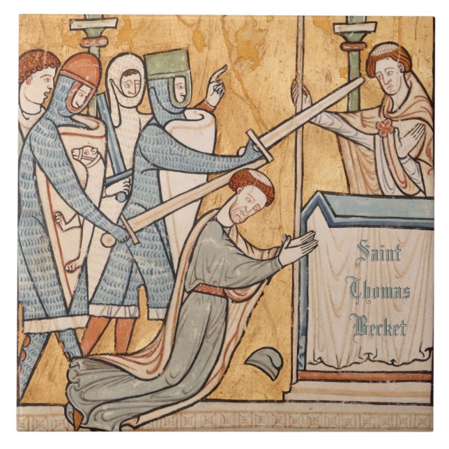 Ein früheres Martyrium von St. Thomas Becket in Ar Fliese (Vorderseite)