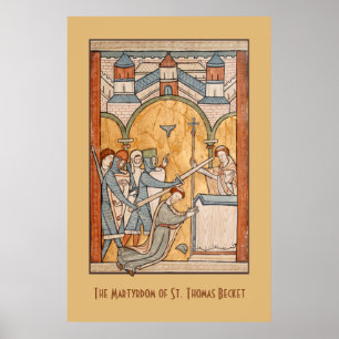 Ein früheres Martyrium von St. Thomas Becket in Ar Poster