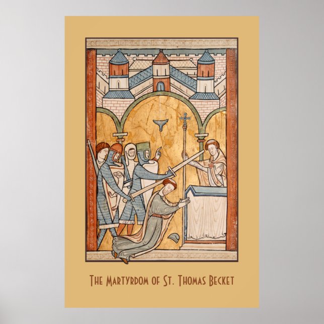 Ein früheres Martyrium von St. Thomas Becket in Ar Poster (Vorne)