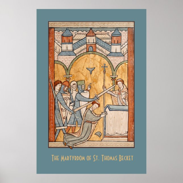 Ein früheres Martyrium von St. Thomas Becket in Ar Poster (Vorne)