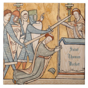 Ein frühes Martyrium des hl. Thomas Becket in der Fliese