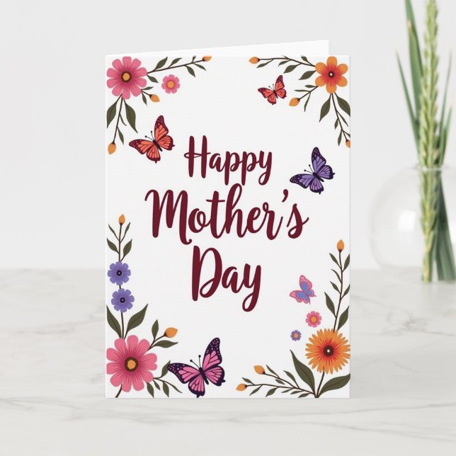 Ein Frühlingsgrußkarten für die Mutter Karte (Vorderseite)