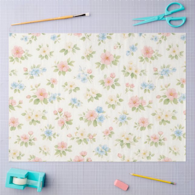 Ein frühlingshaftes Blumendesign #22 Seidenpapier (Basteln)