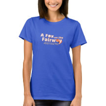 Ein Fuchs auf der Spielbahn - Damen - Blaues Shirt