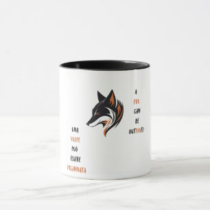 Ein Fuchs kann mit Witz ausgetrickst werden Tasse