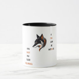 Ein Fuchs kann witzig ausgelagert werden Tasse