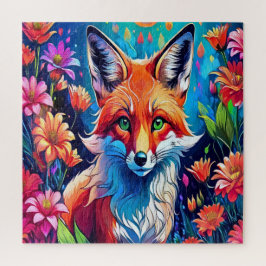 Ein Fuchs und Blume Puzzle