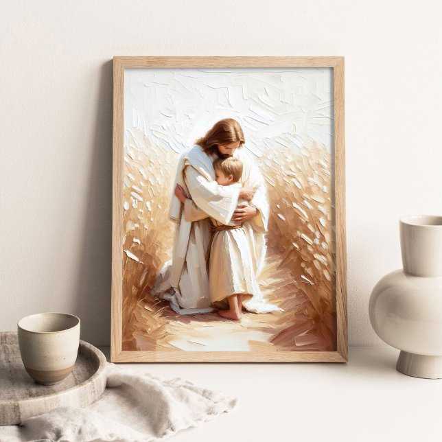 Ein führender Erlöser, Christliche Kunst, Jesus um Poster (Von Creator hochgeladen)