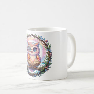Ein funky himmlischer Eulen-Gelehrter-Becher! Kaffeetasse