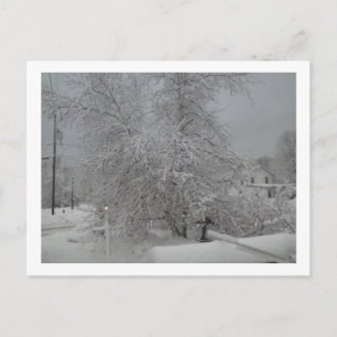 Ein fürchterlicher Wintertag Postkarte