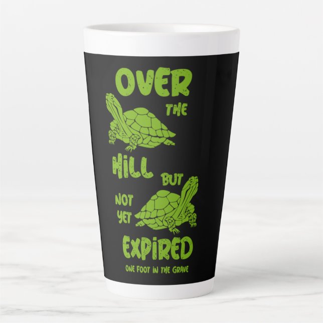 Ein Fuß im Grab Milchtasse (Vorderseite)