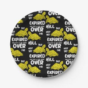 Ein Fuß im Grab Pappteller