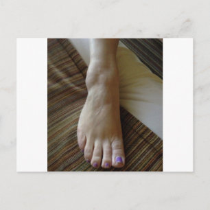 EIN FUSS ZU ARBEITEN POSTKARTE