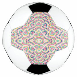 Ein Fußball mit schwarzen und weißen Paneelen