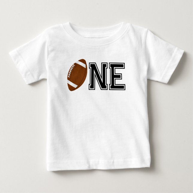 Ein Fußballjunge zum ersten Geburtstag Baby T-shirt (Vorderseite)