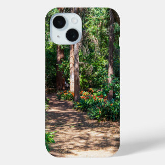 ein Fußweg im Garten mit orangefarbenen Blume Case-Mate iPhone Hülle