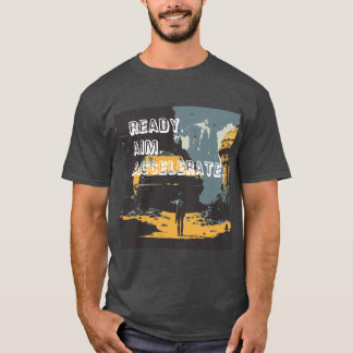 Ein futuristisches Rennen gegen die Zeit. T-Shirt