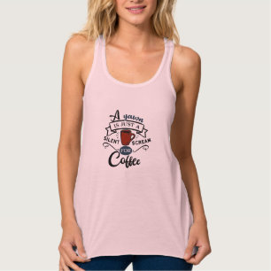 Ein Gähnen ist ein Schrei nach Kaffee Tank Top