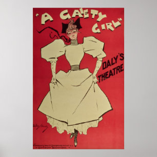 Ein Gaiety-Girl im Daly's Theater Poster