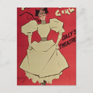Ein Gaiety-Girl im Daly's Theater Postkarte