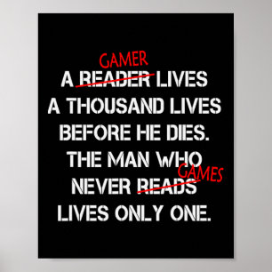 Ein Gamer lebt tausend Jahre lang ein lustiges Vid Poster