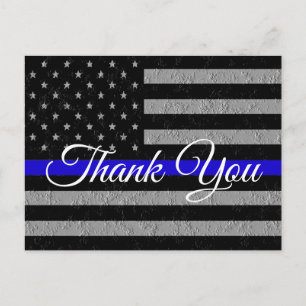 EIN GANZ BESONDERER DANK AN DIE POLIZEI POSTKARTE