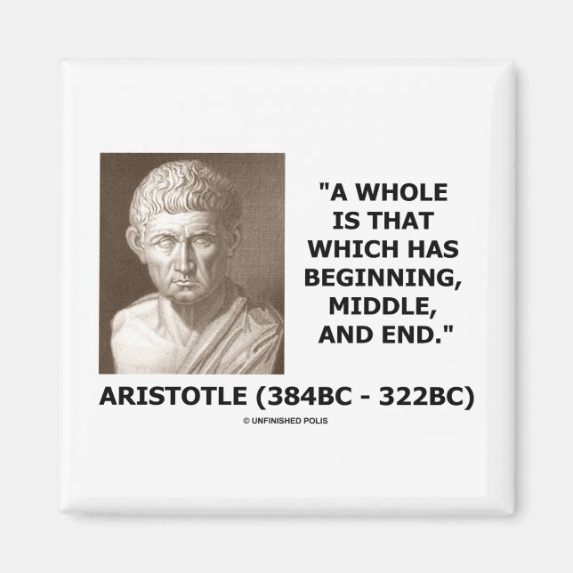 Ein ganzes ist das, was anfängt, Middle & End hat Magnet (Vorne)