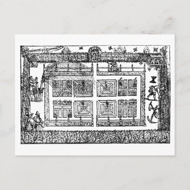 Ein Garten, aus dem Labyrinth des Gärtners, 1577 ( Postkarte (Vorderseite)