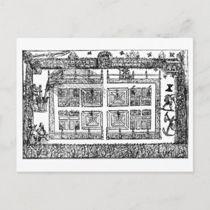 Ein Garten, aus dem Labyrinth des Gärtners, 1577 ( Postkarte
