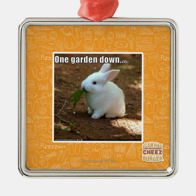 Ein Garten Down� Ornament Aus Metall (Vorne)