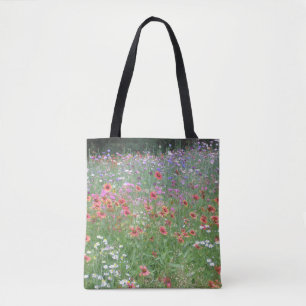 Ein Garten mit Wildblumen