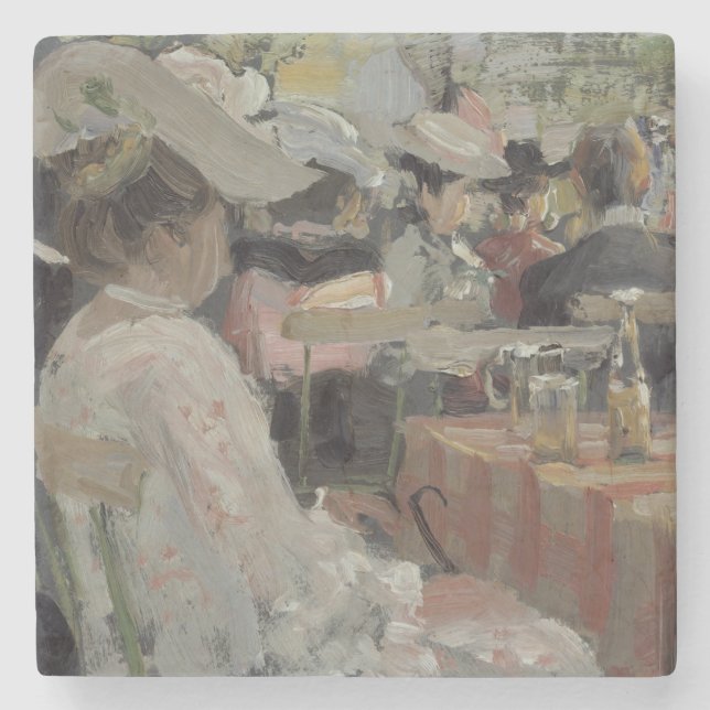 Ein Garten Restaurant, 1906 Steinuntersetzer (Vorderseite)