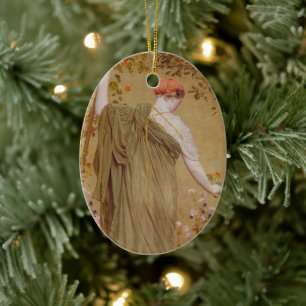 Ein Garten von Albert Joseph Moore, Vintage-Porträ Keramik Ornament