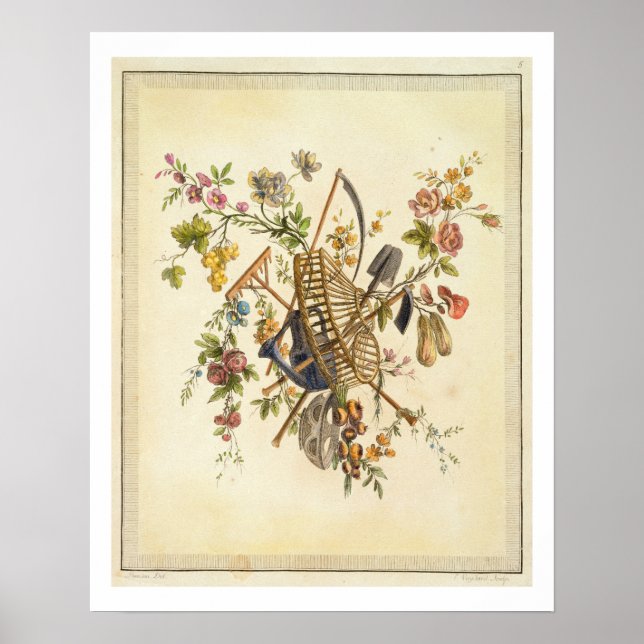 Ein Gartentextil-Design aus "Oeuvre contenant un Poster (Vorne)