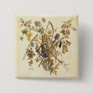 Ein Gartentextilentwurf, von 'contenant UNO des Button