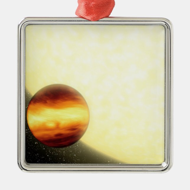 Ein Gasriese, der sehr nah umkreist Silbernes Ornament (Vorne)