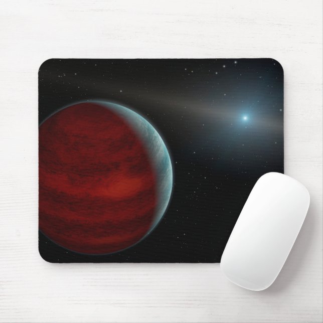 Ein Gasriese um einen weißen Zwergstern herum. Mousepad (Mit Mouse)