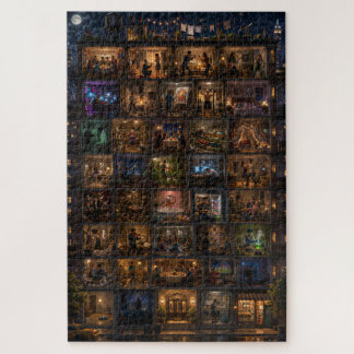 Ein Gebäude, 100 Leben – Premium 1000 Teile Stadt  Puzzle