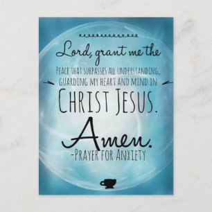 Ein Gebet der Angst Postkarte