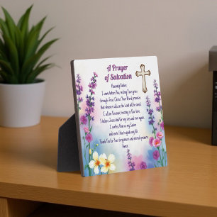 "Ein Gebet der Erlösung" Glaube und Gnade Fotoplatte