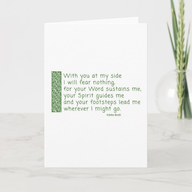 Ein Gebet des Erntedanks Feiertagskarte (Vorderseite)