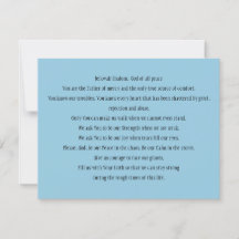 "Ein Gebet für den Frieden"-Karte