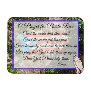 Ein Gebet für Puerto Rico Magnet