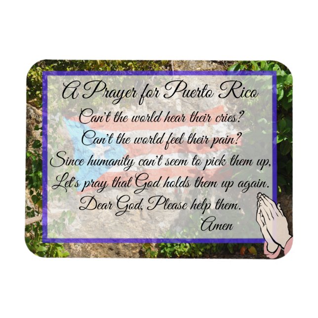Ein Gebet für Puerto Rico Magnet (Horizontal)