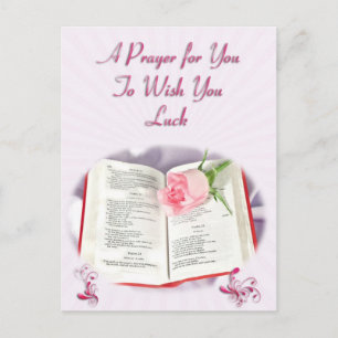 Ein Gebet, um dir Glück zu wünschen Postkarte