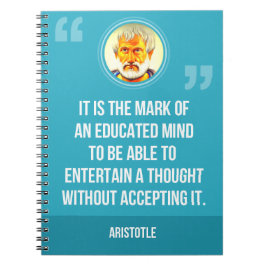 Ein gebildetes Sinneszitat Notizblock