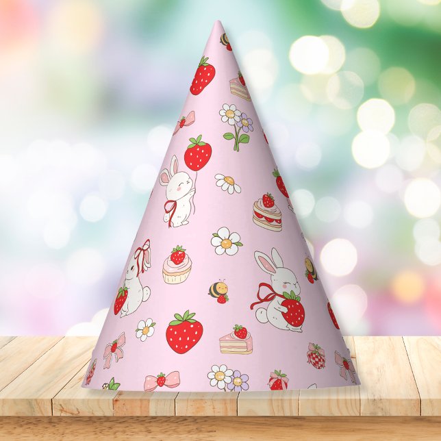 Ein Geburtstag Hasen Pink Partyhütchen (Von Creator hochgeladen)