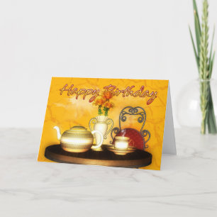 Ein Geburtstagskitee, viel Glück zum Geburtstag Karte