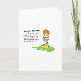 Ein Geburtstagskuchen, so nett, dass er es dreimal Karte