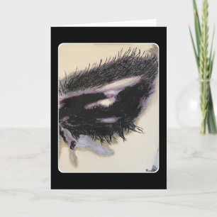 'Ein Gedächtnis in Dunkelheit' Gemälde auf einem Dankeskarte